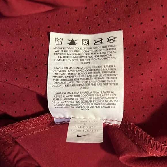 Men's Nike Vapor Flex Woven Training Short 8" Ins, Maroon/Red, L 789986 677 - Picture 4 of 5